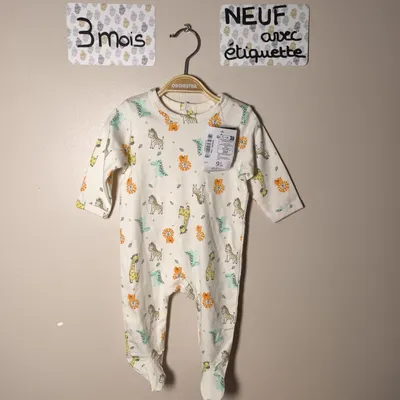 Pyjama kimbaloo taille 3 mois 